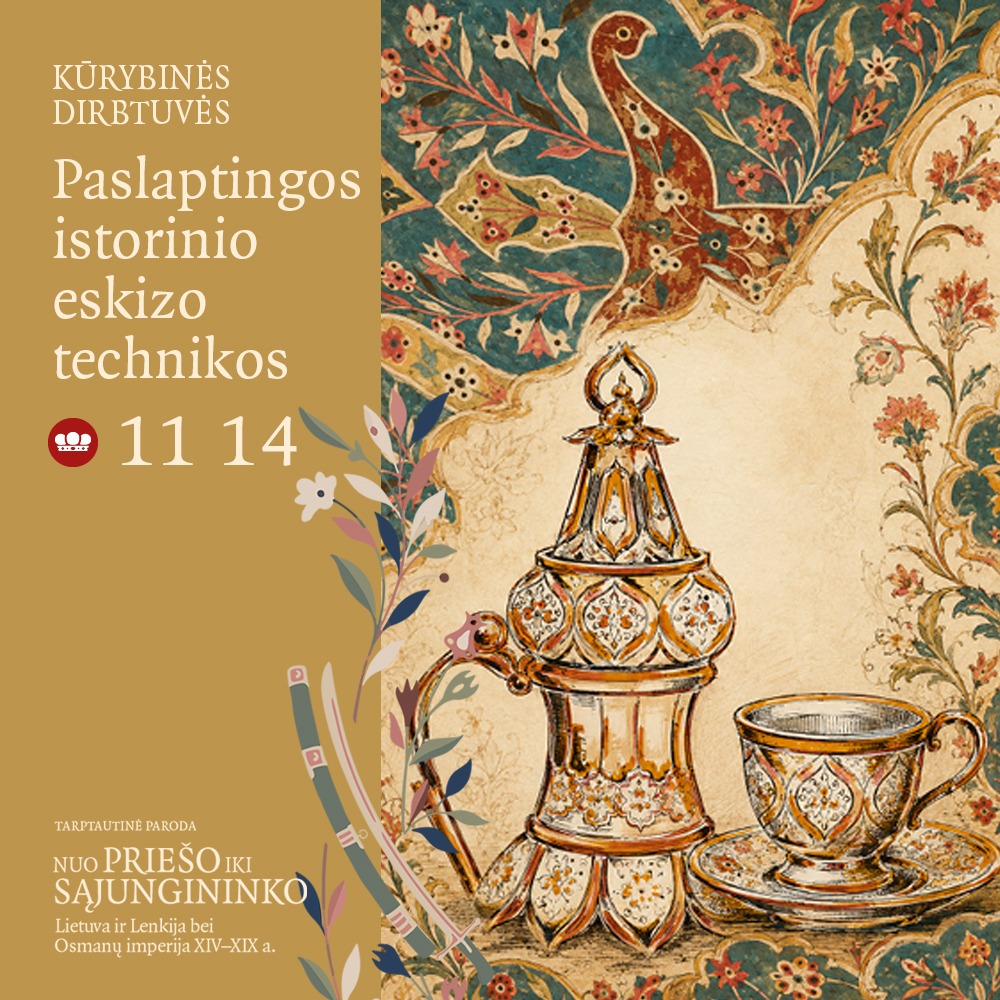 Kūrybinės dirbtuvės „Paslaptingos istorinio eskizo technikos“